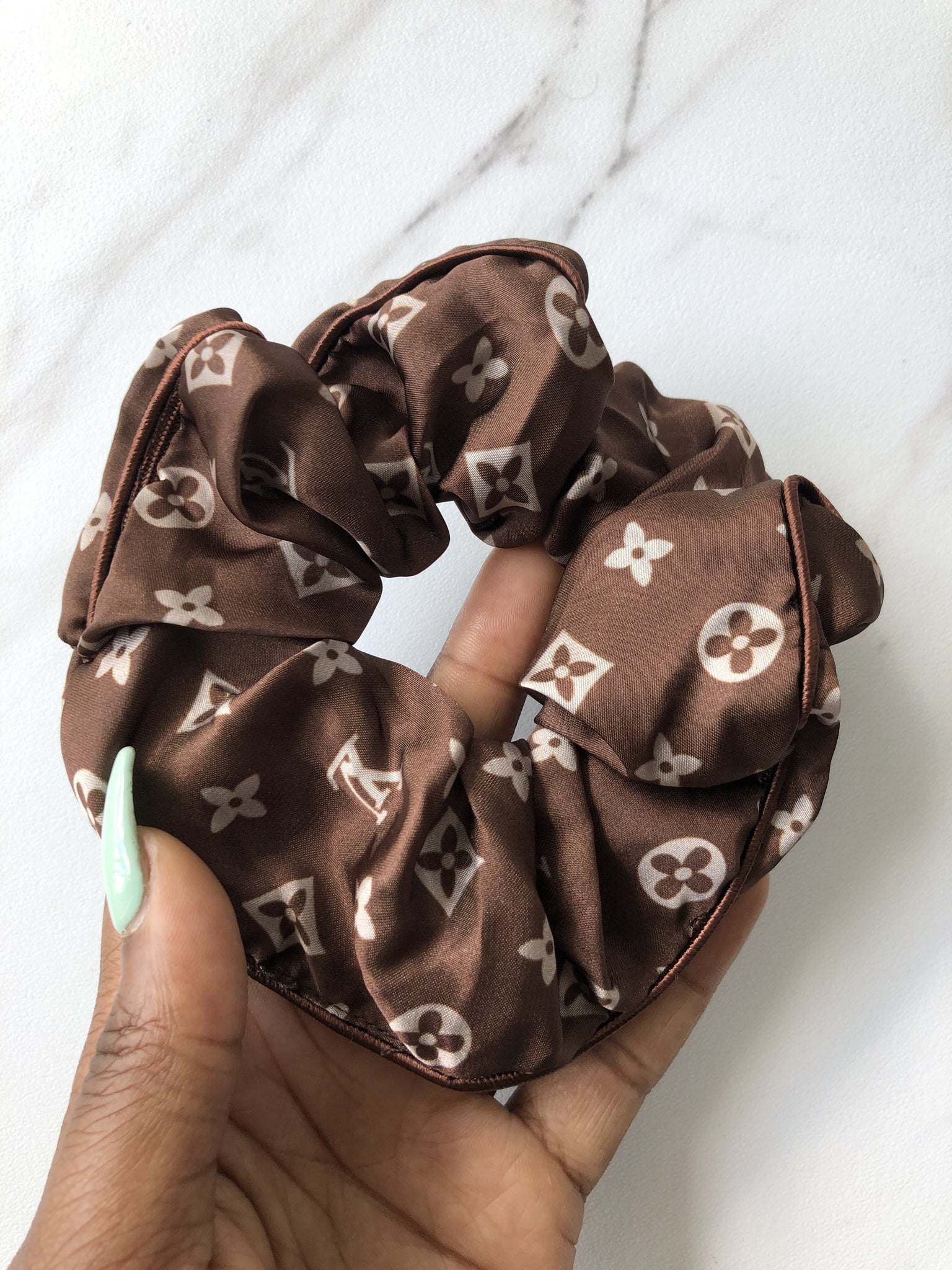 Scrunchie Angel - Louis Vuitton scrunchie🖤 Get the designer look without  the price tag. #louisvuitton #scrunchieangel #designerfabric #superstylish